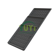 China OEM NFT Green House Growing 2x4 3x3 4x4 4x8 Tabela de cultivo hidropônico de plástico de tamanhos grandes com dreno fabricante