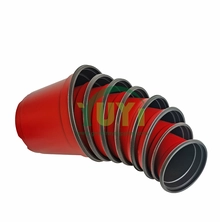 porcelana Barato 4 5 6 7 pulgadas rojo blanco negro jardín al aire libre vivero plantar macetas de plástico de doble color fabricante