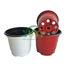 China Barato com proteção UV personalizado branco preto cores PP plástico jardim ao ar livre berçário planta bacia de flores fabricante
