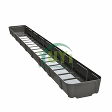 Chine 269 ​​mm de largeur noire ABS Plastique NFT Hydroponic Gurning Gutter pour agriculture agriculture de laitue plantation de fraises fabricant