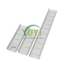 Chine Small trapezoid ABS Plastic Hydroponic NFT Channel sans trous pour micro-verticaux Système de croissance des racks verticaux fabricant
