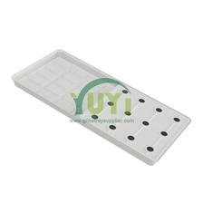 China. Forodha 24 Mashimo 2x4 White ABS Jedwali Kukua la plastiki na Trays za Mafuriko ya Mafuriko kwa mimea ya ndani Mzalishaji