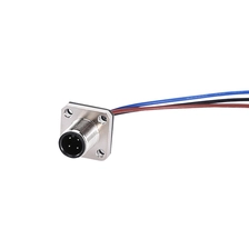 Chine Connecteur droit mâle M12 4 prise carrée 5 broches fabricant