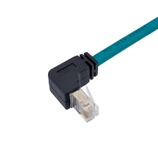 China M12-Stecker/Buchse auf abgewinkeltes RJ45-Ethernet-Kabel Hersteller