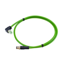 Chiny M12 4-pinowy męski kod D do kabla kątowego RJ45 producent