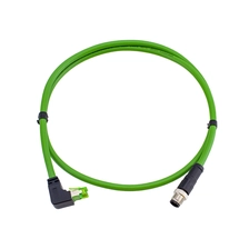 Chiny M12 męski lub żeński prosty lub 90 stopni do wtyczki RJ45 producent