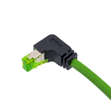 Chiny Męskie kable M12 do RJ45 90 stopni producent