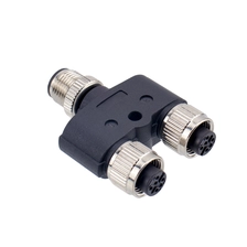China M12 5-poliger T-Koppler-Buchsenstecker Hersteller