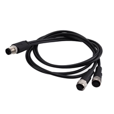 Chiny Kabel rozdzielający M12 z kodowaniem A, męski, prosty na 2x żeńskie producent