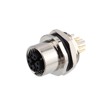 China M12 8 pole X-coded PCB Mount Connector manufacturer