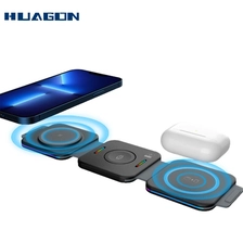China 3in1 foldable wireless charger three in one wireless charger - COPY - itdm98 fabricante