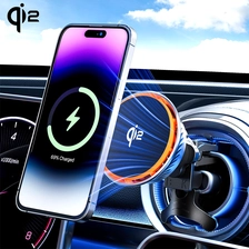 Chine Qi2 MPP Qi2 chargeur de voiture sans fil de refroidissement par ventilateur magnétique avec refroidissement par ventilateur fabricant