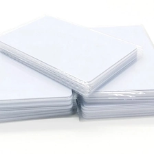 China Factory price rfid smart card 13.56mhz MF EV1 2K 4K 8K chip printable ISO 14443A rfid pvc gloss blank card manufacturer
