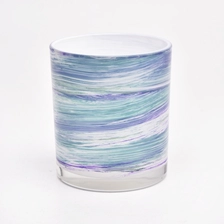 China Unique custom glass candle holders cylinder 8oz 9oz 10oz candle jars manufacturer