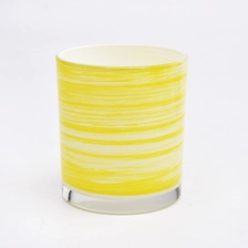 China Vivid nice colorful glass candle vessels wholesaler manufacturer
