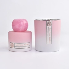 China Colorful Glass Candle Jars and Diffuser jars for home decor manufacturer