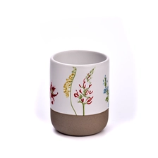 China 5oz Custom Ceramic Votive Candle Jars with round bottom manufacturer
