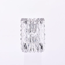 China High white crystal clear glass candle holders candle stand manufacturer