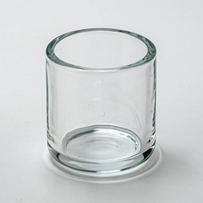 China clear glass candle jars with thick wall for 8oz candle filling manufacturer
