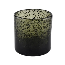 China green colored glass candle holders for home decoration manufacturer