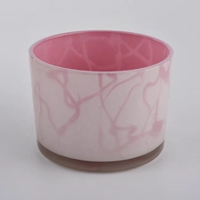 China cylinder wide glass candle jars for scented candle manufacturer