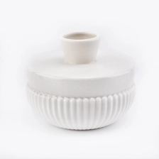 China Ivory reed diffuser bottle, empty ceramic aroma diffuser bottles home decor manufacturer