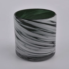 China mouth blowing glass candle vessels manufacturer