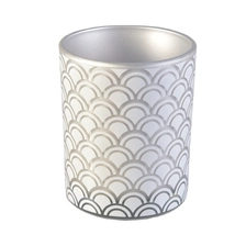 China Hot selling silver custom finish cylinder candle glass holders manufacturer