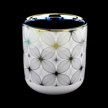 China holographic ceramic candle jars for home decoration manufacturer