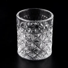 China diamond design crystal glass candle holders manufacturer