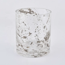 China 13oz cylinder glass candle vessels with marble printing manufacturer