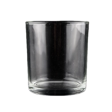 China high white glass cylinder shape candle holders manufacturer