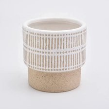 China Custom ceramic candlestick stone candle jars home decoration manufacturer