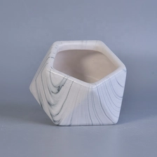 China 200ml Geometric ceramic candle jar scented candle vessel home decoration manufacturer