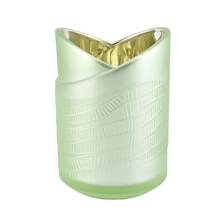 China Sunny green heart shape glass candle holder home decoration manufacturer