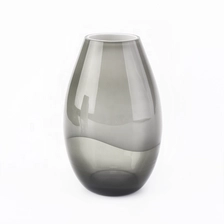 China 12oz Grey and White Glass Bottle Water drop Shape Reed Diffuser Home Decor Wholesales manufacturer