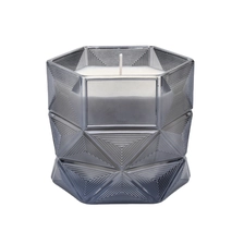 China Manufacturer luxury custom black Glass candle jar 10oz 20oz manufacturer
