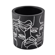 China 8oz 10oz matte black hurricane candle jars manufacturer