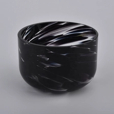 China black glass vessels for candles manufacturer