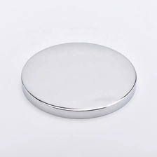 China mirror metal lids for candle holders electroplating color caps for glass containers wholesales manufacturer