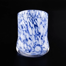 China custom glass vessel, hand made 12 oz glass candle jar and boxes manufacturer