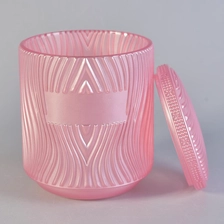 China Transparent green customized candle vessel glass candle tin with lid home decoration manufacturer