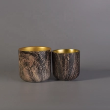 China 400ml Antique ceramic tealight candle container in bulk manufacturer