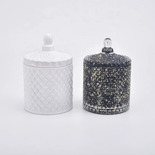 China Unique custom votives glass candle holder with lid for wedding decoration manufacturer