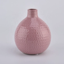 China cute pink ceramic diffuser bottles for home fragrance manufacturer