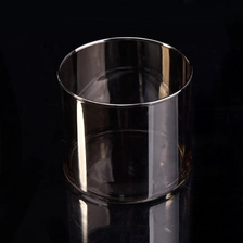 China Luxurious Glass Candle cup clear candle stick Holder custom manufacturer