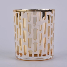 China 10oz glass candle jars with silk printing manufacturer