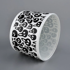 China wide glass candle holders for 3 wicks candle manufacturer