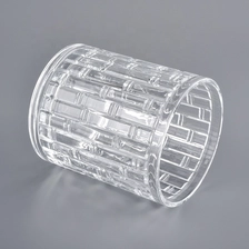 China Cut Glass candle jars candle holder manufacturer