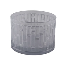 China glass jar candle vessel for home decor manufacturer